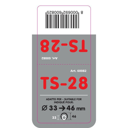 Ornament toba esapament TS-28 din otel inoxidabil lustruit racordare Ø33-46mm